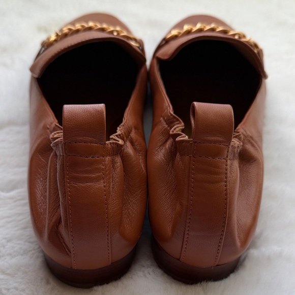 NIB Tory Burch Mini Benton Charm Leather Loafer Aged Camello size 11 - Picture 6 of 12